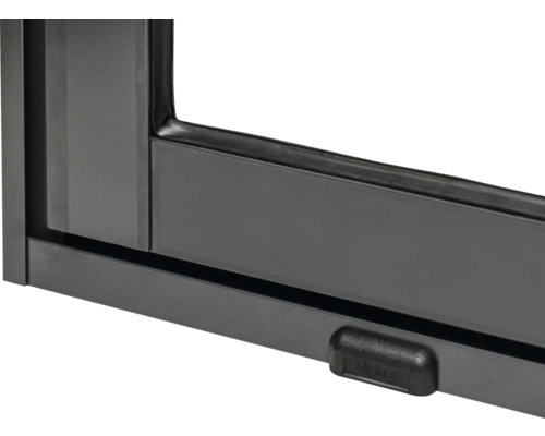 Detailansicht eines Fensterrahmens mit Verschluss