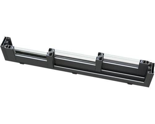 Fensterprofil aus Aluminium mit Glas