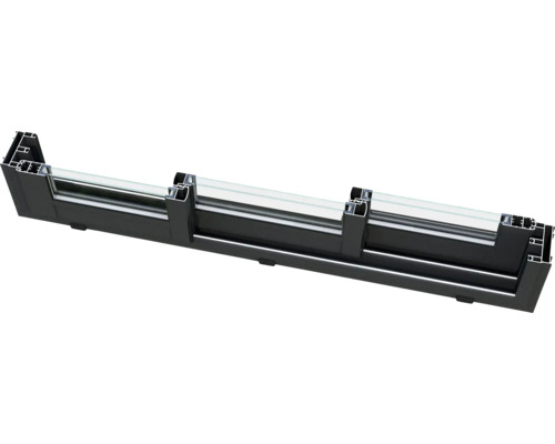 Fensterprofil aus Kunststoff mit Glas