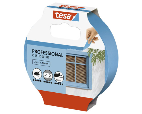 Tesa Professional Outdoor Abdeckband, 25 Meter mal 25 Millimeter