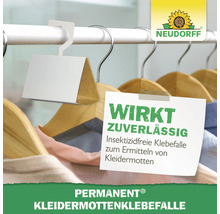Kleidermottenfalle zum Aufhängen auf einer Kleiderstange mit Neudorff Logo
