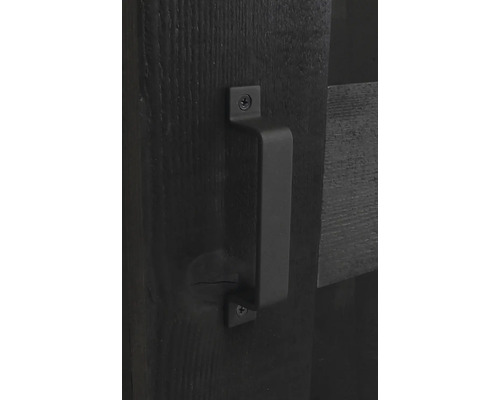 Griff für Schiebetür aus Metall auf Holz