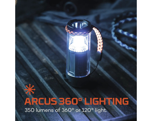 Arcus 360 Grad Lampe mit 350 Lumen für 360 Grad oder 120 Grad Licht