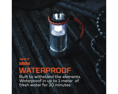 Wasserfeste Campinglampe mit Tragekordel