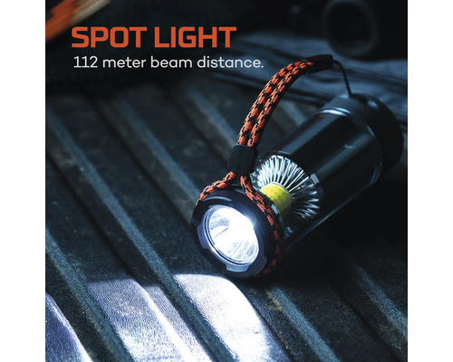 Schwarze LED Taschenlampe mit Handschlaufe