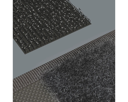 Nahaufnahme eines Klettverschlusses mit Haken- und Flauschseite