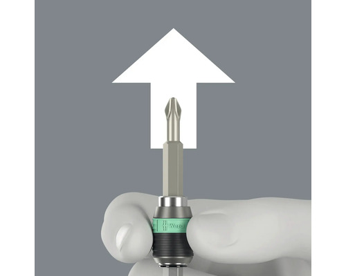 Wera Logo mit Schraubendreher-Bit und weißem Pfeil