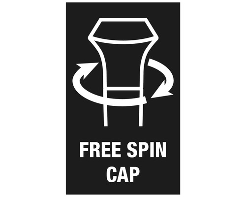 Symbol für eine frei drehbare Kappe