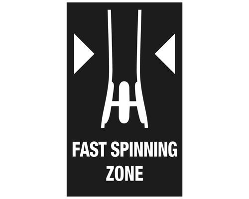 Symbol für schnell rotierende Zone