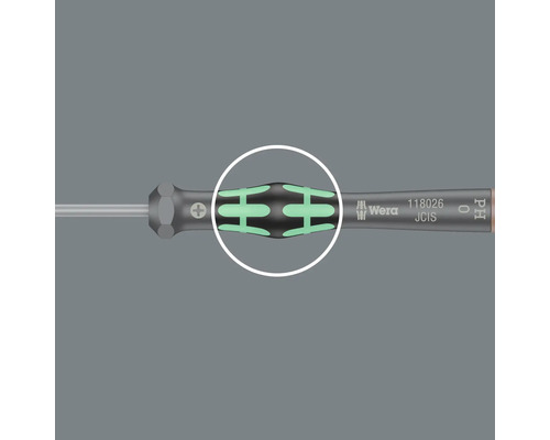 Wera Schraubendreher mit speziellem Griffdesign zur optimalen Kraftübertragung