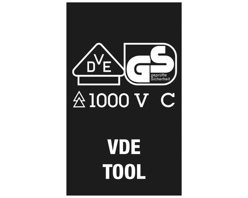 VDE Zeichen und GS Zeichen für geprüfte Sicherheit, VDE Tool