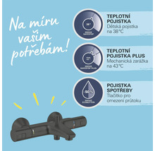 Grohe Armatur mit Temperaturbegrenzung, SafeStop und EcoButton