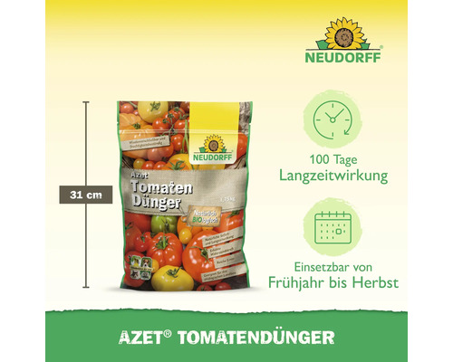 Azet Tomatendünger Packung, 31 Zentimeter hoch