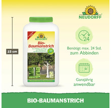 Neudorff Bio Baumanstrich in einer weißen Flasche mit grünen Akzenten, Höhe 23 cm