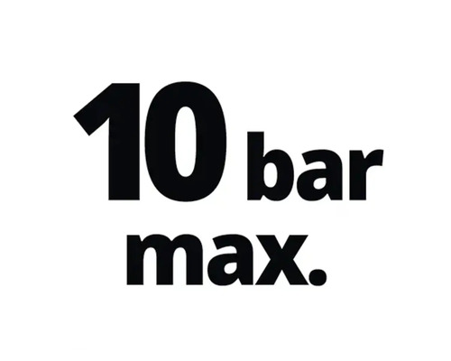 Maximaler Druck: 10 bar