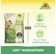 Neudorff Azet Rasendünger, 10 Kilogramm Packung zur Förderung von dichtem, grünem Rasen, Höhe 48 Zentimeter
