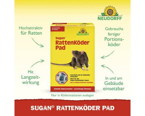 Sugan Rattenköder Pad Packung