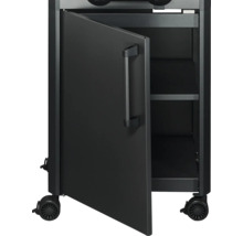 Grillunterschrank mit offener Tür und Rollen