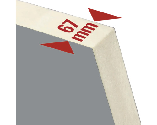 67 Millimeter Dämmstoffplatte