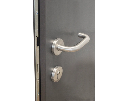 Tür mit Türgriff und Schloss