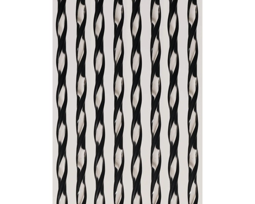 Mehrere verdrehte Metallstäbe in einer Reihe