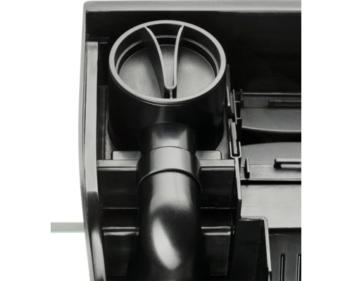 Nahaufnahme einer schwarzen Aquarienpumpe