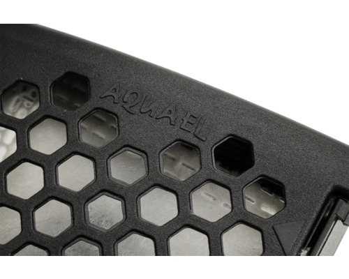 Aquael Logo auf Aquarium Filterkomponente
