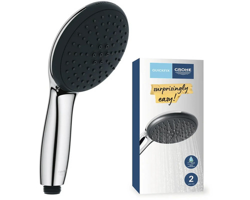 Grohe Handbrause mit zwei Strahlarten und Quickfix Verpackung