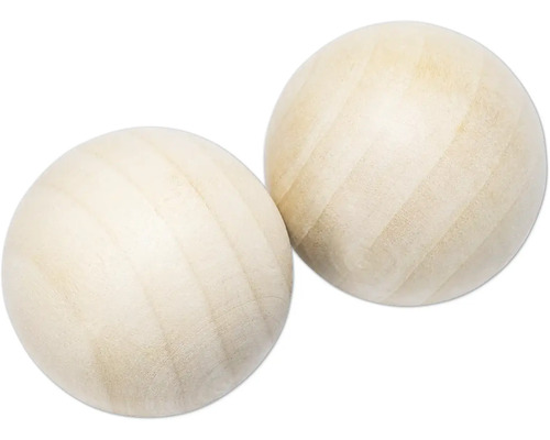 Zwei Holzkugeln