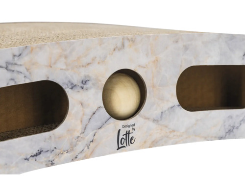 Kratzbaum mit Ball und Marmor Muster