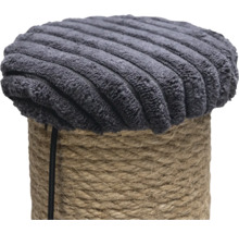 Kratzsäule für Katzen mit Bezug aus Kord und Sisal