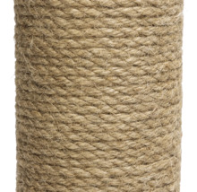 Nahaufnahme einer mit Sisal umwickelten Säule für Kratzbäume