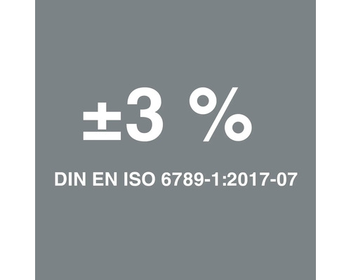DIN EN ISO 6789-1:2017-07 Symbol für 3 Prozent