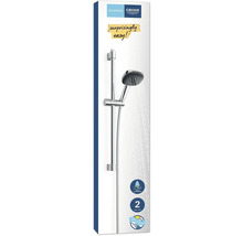 Grohe Quickfix Duschstangenset mit Handbrause und zwei Strahlarten