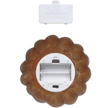 Batteriefach einer Dekorationsleuchte in Keksform