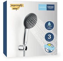Grohe Handbrause mit drei Strahlarten und Wassersparfunktion im Karton