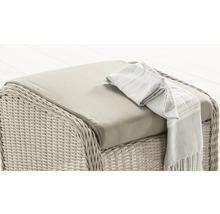 Fußhocker Destiny CASA 66x58x48cm, inkl. Polster, pearl shell