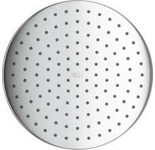 Runde Duschbrause mit Wasserdüsen und Grohe Logo