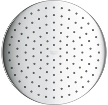 Runde Duschbrause mit mehreren Wasserdüsen und Grohe Logo