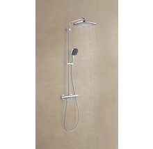 Duschset mit Kopfbrause und Handbrause mit Thermostat
