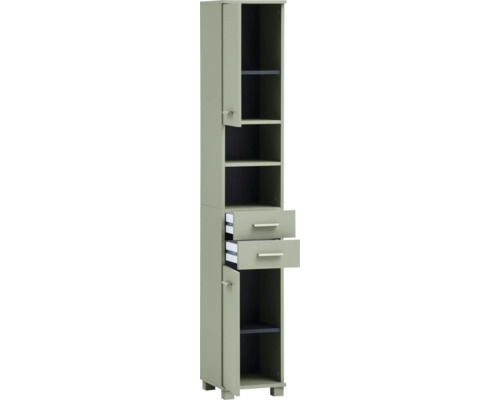 Hochschrank mit Schubladen und Fächern für Badezimmer