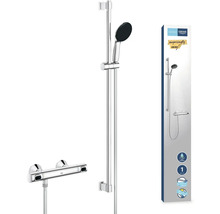 Grohe Euphoria Duschsystem mit Thermostatarmatur und Verpackung