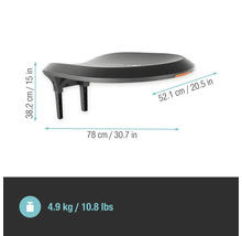 Gardena Mähroboter Garage mit den Maßen 38,2 cm x 52,1 cm x 78 cm