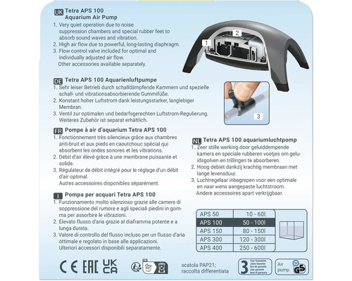 Tetra APS 100 Aquarienluftpumpe
