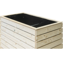 Hochbeet aus Holz mit rechteckiger Form