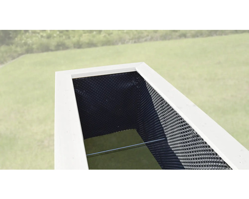 Hochbeet mit Noppenfolie und Wurzelschutzvlies