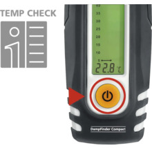 DampFinder Compact Feuchtigkeitsmesser mit Temperaturanzeige