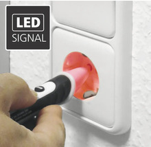 Spannungsprüfer mit LED Signal in Steckdose