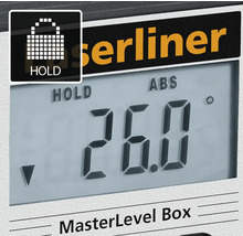 Laserliner MasterLevel Box Display mit Hold-Funktion
