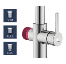 Küchenarmatur Keo Soda chrom für Sprudel ohne Systembox und Filter
